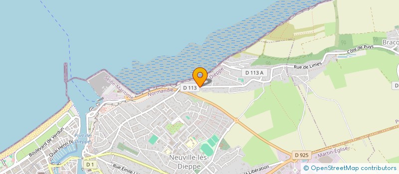 localisation de l'entreprise SCI FRESA  DIEPPE