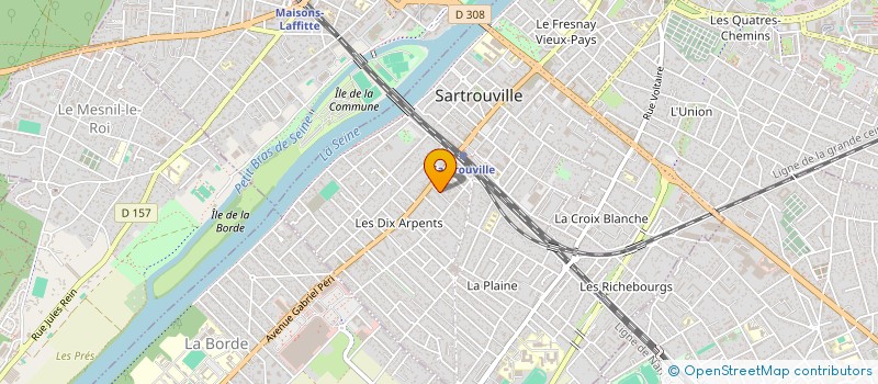 localisation de l'entreprise SCI FRESAN GODETS  SARTROUVILLE