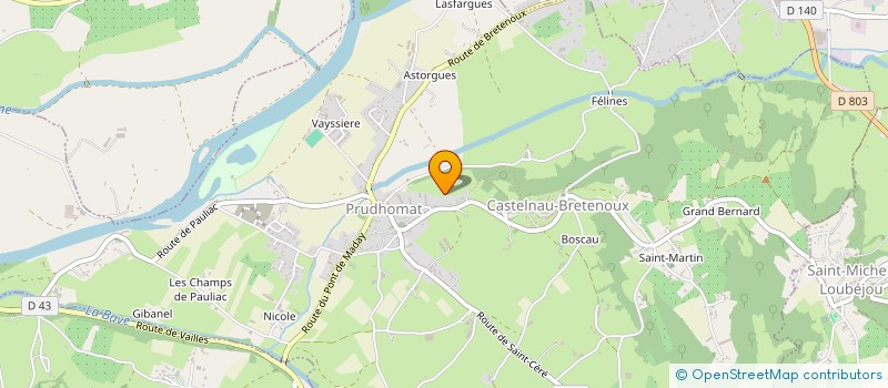 localisation de l'entreprise SCI FRESCA BORDEAUX  PRUDHOMAT