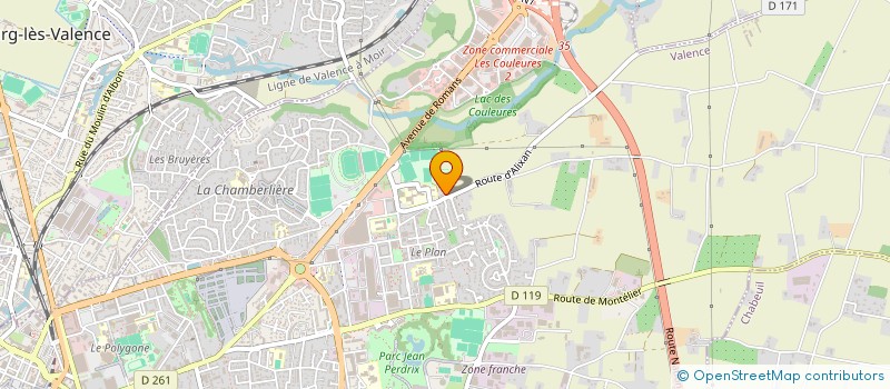 localisation de l'entreprise SCI FRESCATY à VALENCE