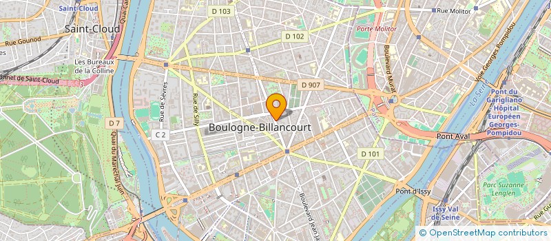 localisation de l'entreprise SCI FRESCO à BOULOGNE-BILLANCOURT