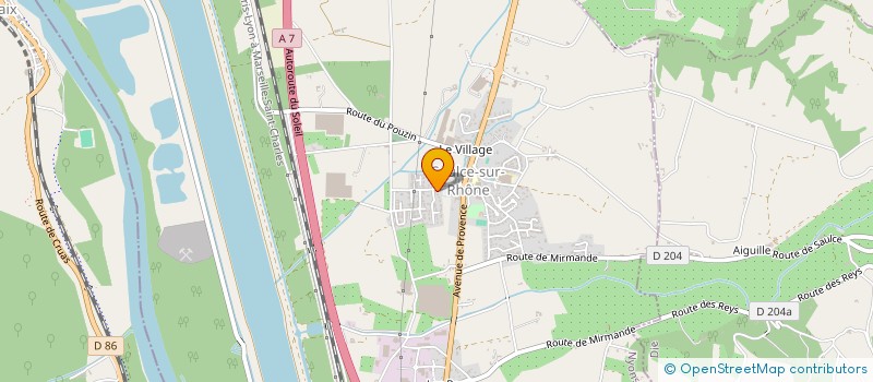 localisation de l'entreprise SCI FRESGAS  SAULCE-SUR-RHONE