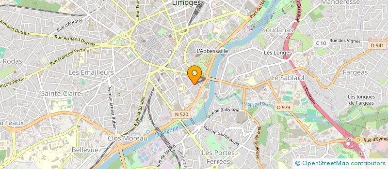 localisation de l'entreprise SCI FRESNEL INVEST  LIMOGES