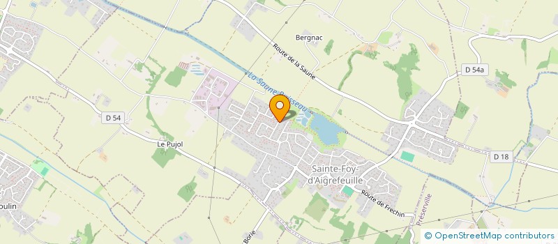 localisation de l'entreprise SCI FRESYL  SAINTE-FOY-D'AIGREFEUILLE