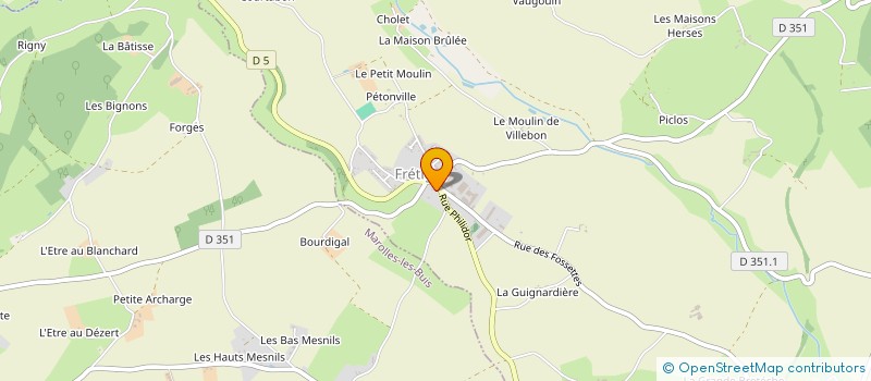 localisation de l'entreprise SCI FRET-IMMO à SAINTIGNY