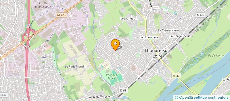 localisation de l'entreprise SCI FRETHOLOU  THOUARE-SUR-LOIRE