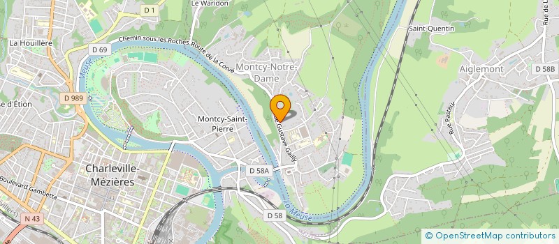 localisation de l'entreprise SCI FRETOM  MONTCY-NOTRE-DAME