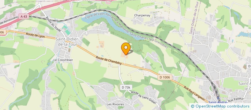 localisation de l'entreprise SCI FRETTON-PLAMBOIS  SAINT-DIDIER-DE-LA-TOUR