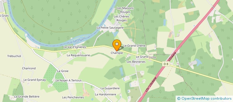 localisation de l'entreprise SCI FREULON SF  PARCE SUR SARTHE