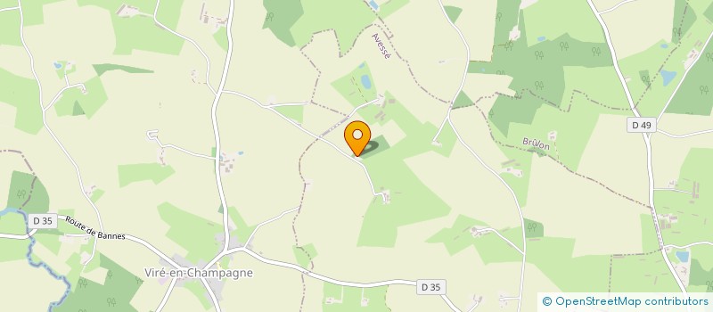 localisation de l'entreprise SCI FREVA  POILLE SUR VEGRE