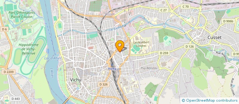 localisation de l'entreprise SCI FREVADYLOU à VICHY