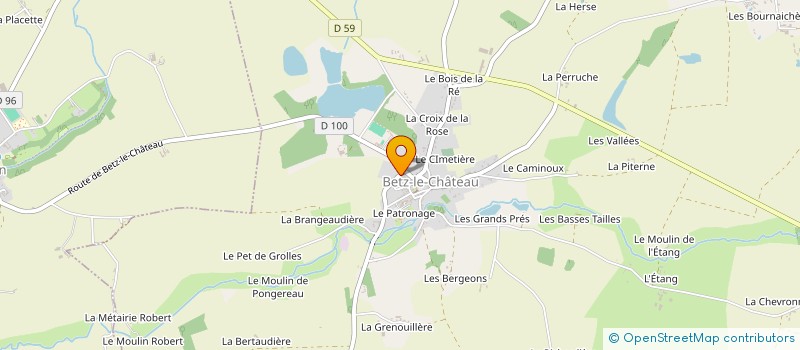 localisation de l'entreprise SCI FREVAL-ARNAULT  BETZ-LE-CHATEAU