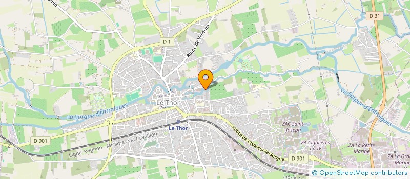 localisation de l'entreprise SCI FREVALIO  LE THOR