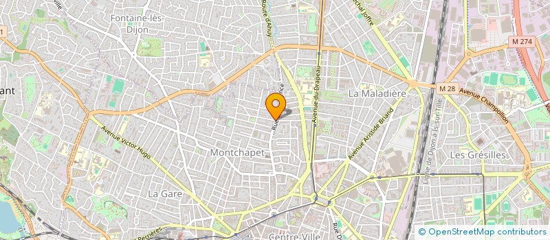 localisation de l'entreprise SCI FREVANNE à DIJON