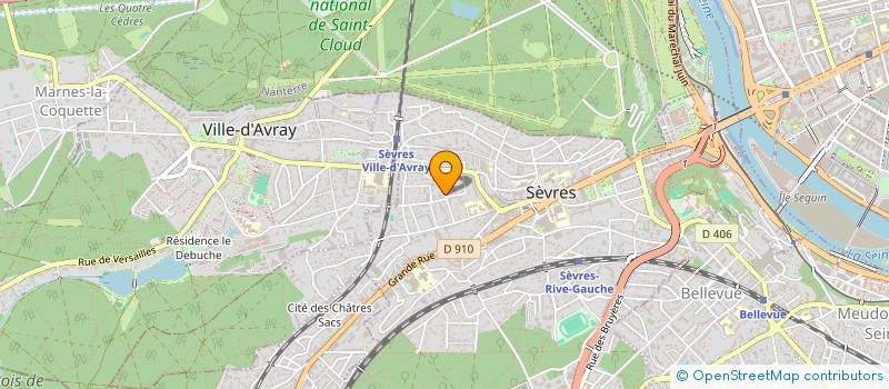 localisation de l'entreprise SCI FREVILLE à SEVRES