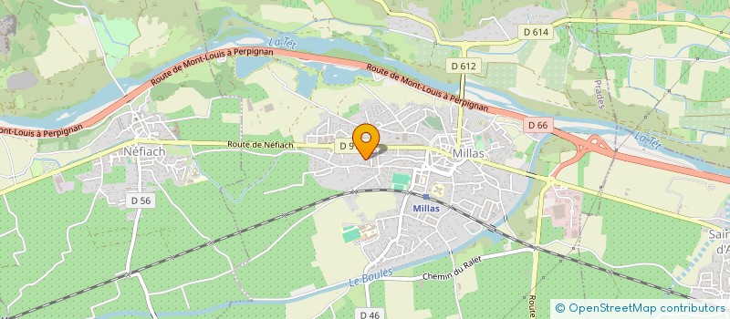 localisation de l'entreprise SCI FREW  MILLAS