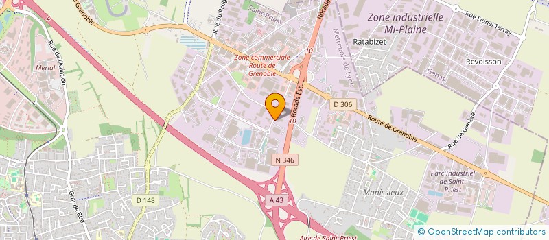 localisation de l'entreprise SCI FREXAM  SAINT-PRIEST