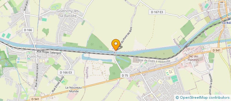 localisation de l'entreprise SCI FREYA  GIVENCHY-LES-LA-BASSEE