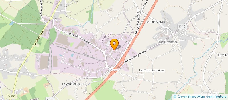 localisation de l'entreprise SCI FREYCINET  TREGUEUX