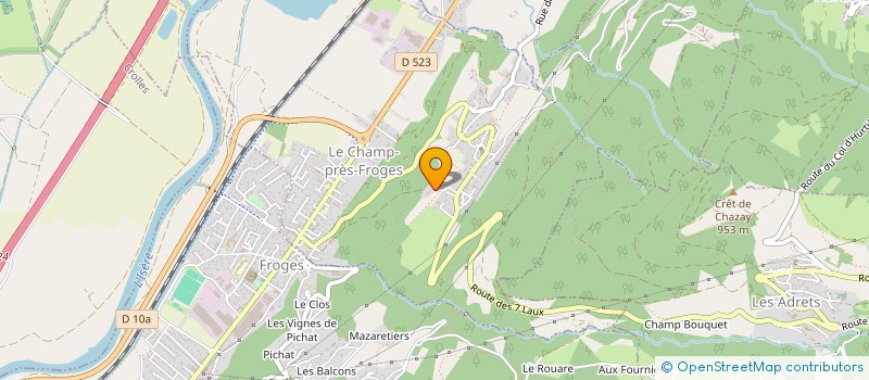 localisation de l'entreprise SCI FREYDANE  LE CHAMP-PRES-FROGES