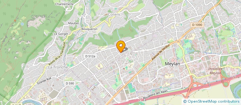 localisation de l'entreprise SCI FREYNE  CORENC