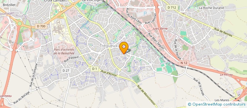 localisation de l'entreprise SCI FREYSSINET  TREGUEUX