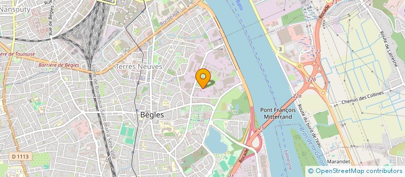 localisation de l'entreprise SCI FREZAT à BEGLES