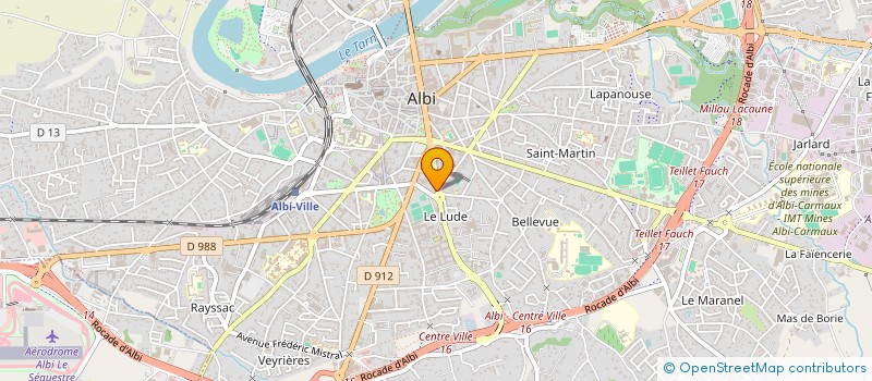 localisation de l'entreprise SCI FRI à ALBI