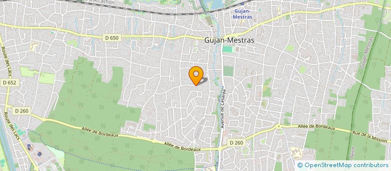 localisation de l'entreprise SCI FRIBA  GUJAN-MESTRAS