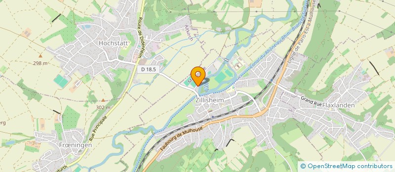 localisation de l'entreprise SCI FRIBAR  ZILLISHEIM