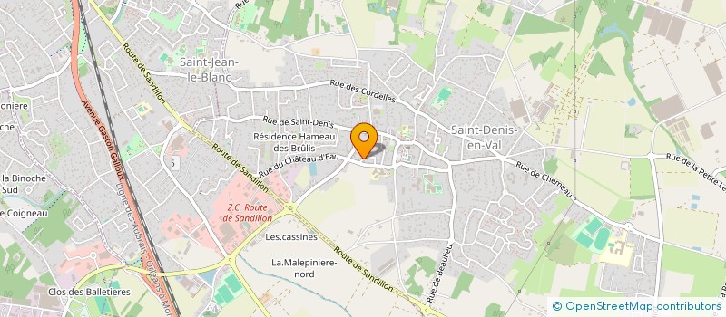 localisation de l'entreprise SCI FRIEDLAND à SAINT-DENIS-EN-VAL
