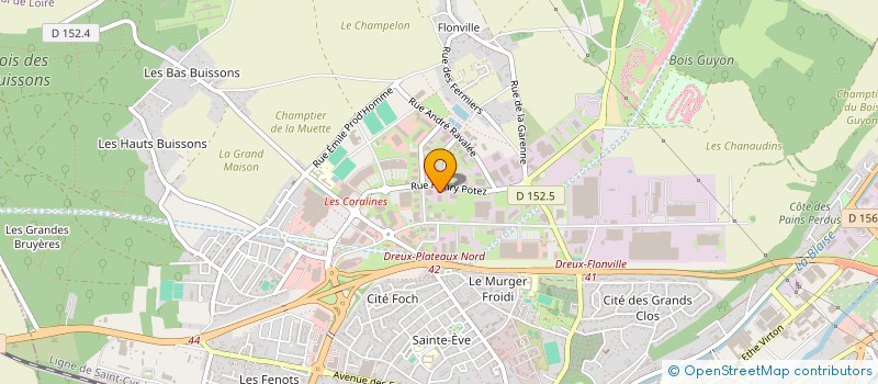 localisation de l'entreprise SCI FRIENDS à DREUX