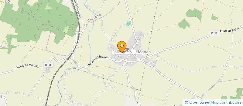 localisation de l'entreprise SCI FRIGADER à SALLES-DE-VILLEFAGNAN