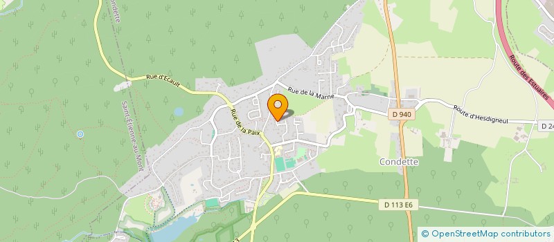 localisation de l'entreprise SCI FRIGORY  CONDETTE