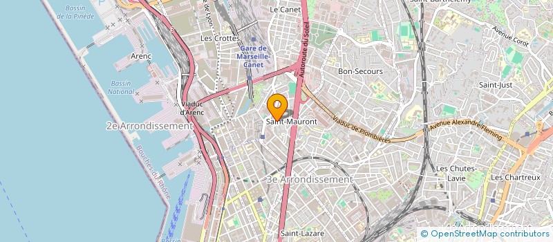 localisation de l'entreprise SCI FRIMAS  MARSEILLE