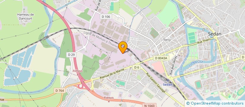 localisation de l'entreprise SCI FRIMMO  SEDAN