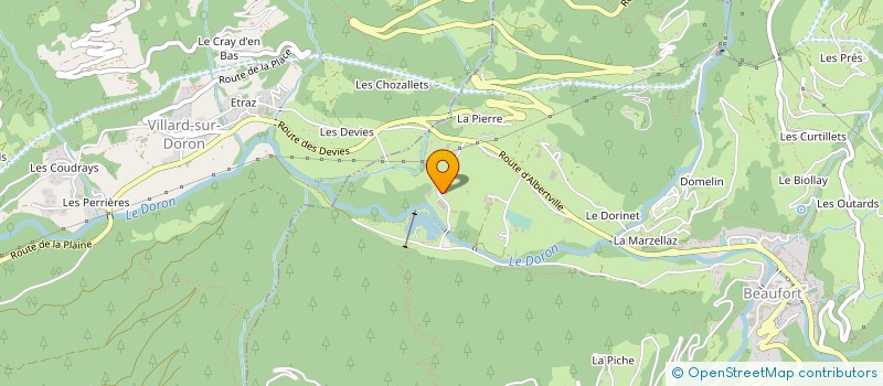 localisation de l'entreprise SCI FRIMMO  BEAUFORT