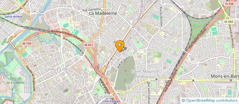 localisation de l'entreprise SCI FRIMON V à LA MADELEINE