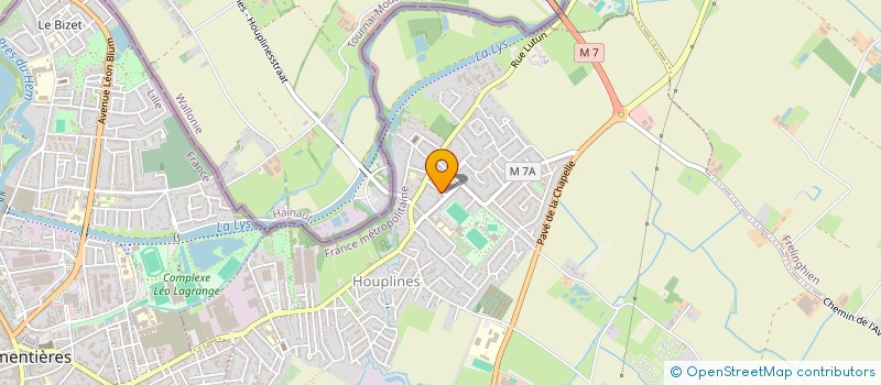 localisation de l'entreprise SCI FRION  HOUPLINES