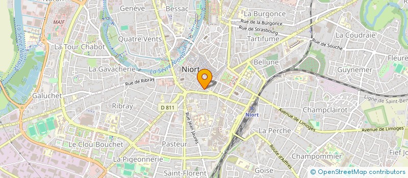 localisation de l'entreprise SCI FRIPON  NIORT