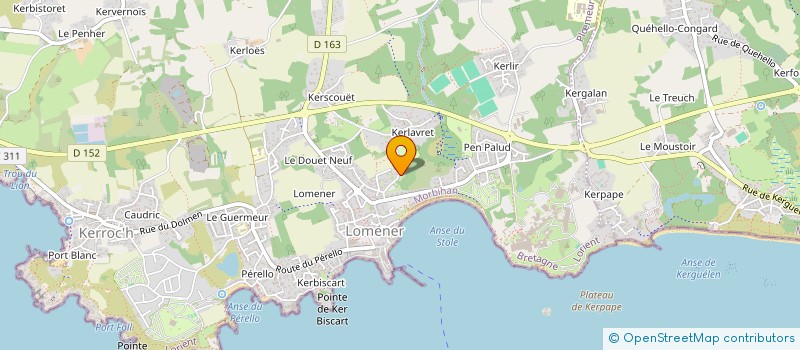 localisation de l'entreprise SCI FRIPON à PLOEMEUR