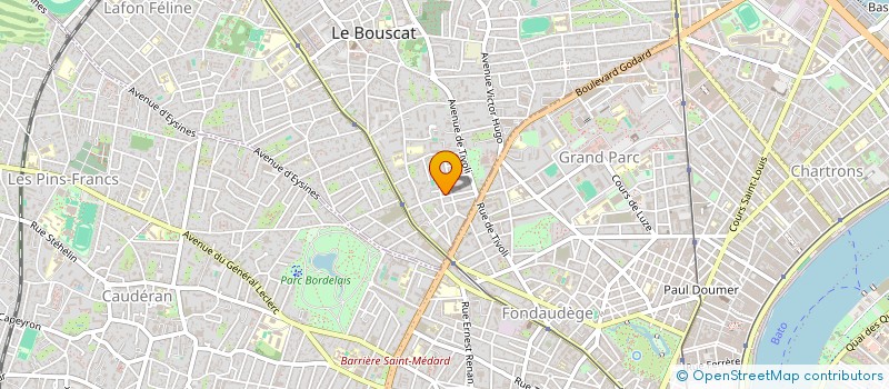 localisation de l'entreprise SCI FRISA  LE BOUSCAT