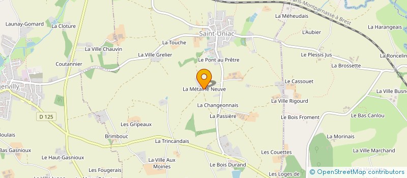 localisation de l'entreprise SCI FRISABU  LA CHAPELLE DU LOU DU LAC