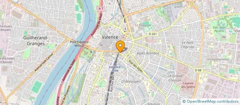 localisation de l'entreprise SCI FRISKA à VALENCE