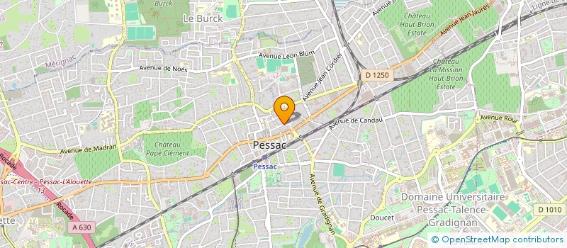 localisation de l'entreprise SCI FRISLINI à PESSAC