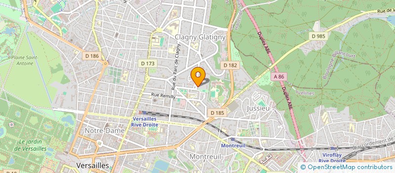 localisation de l'entreprise SCI FRITSCH à VERSAILLES