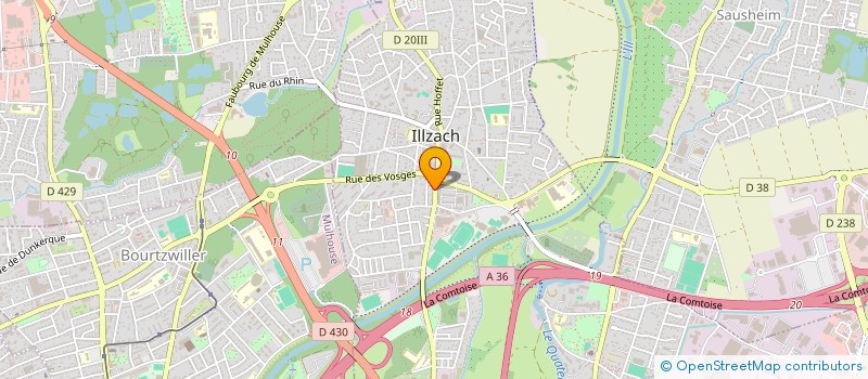 localisation de l'entreprise SCI FRITZ  ILLZACH