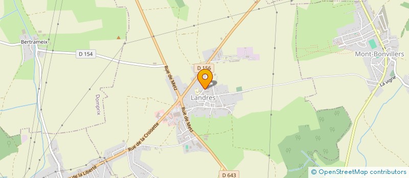 localisation de l'entreprise SCI FRIZON  LANDRES