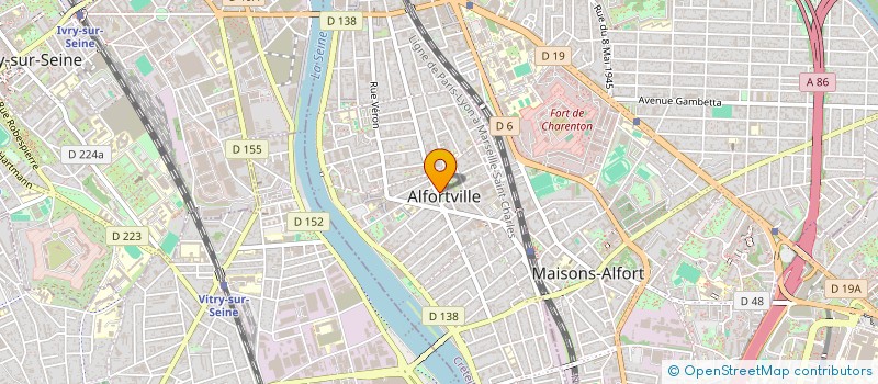 localisation de l'entreprise SCI FRJ à ALFORTVILLE