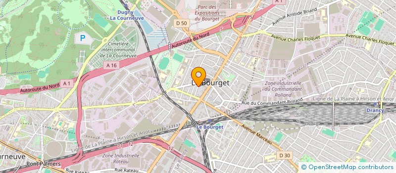 localisation de l'entreprise SCI FRJL à LE BOURGET